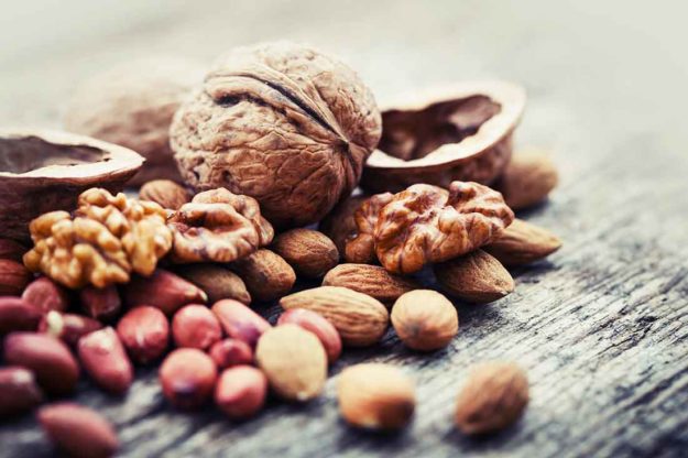 almonds cashews corn peanuts nuts